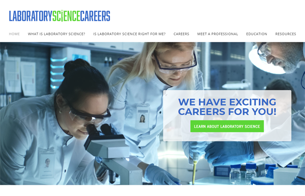 laboratory science careers website home page